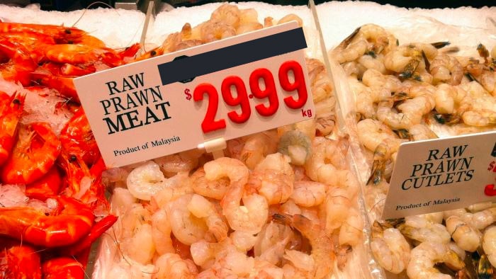 Imported prawns risk